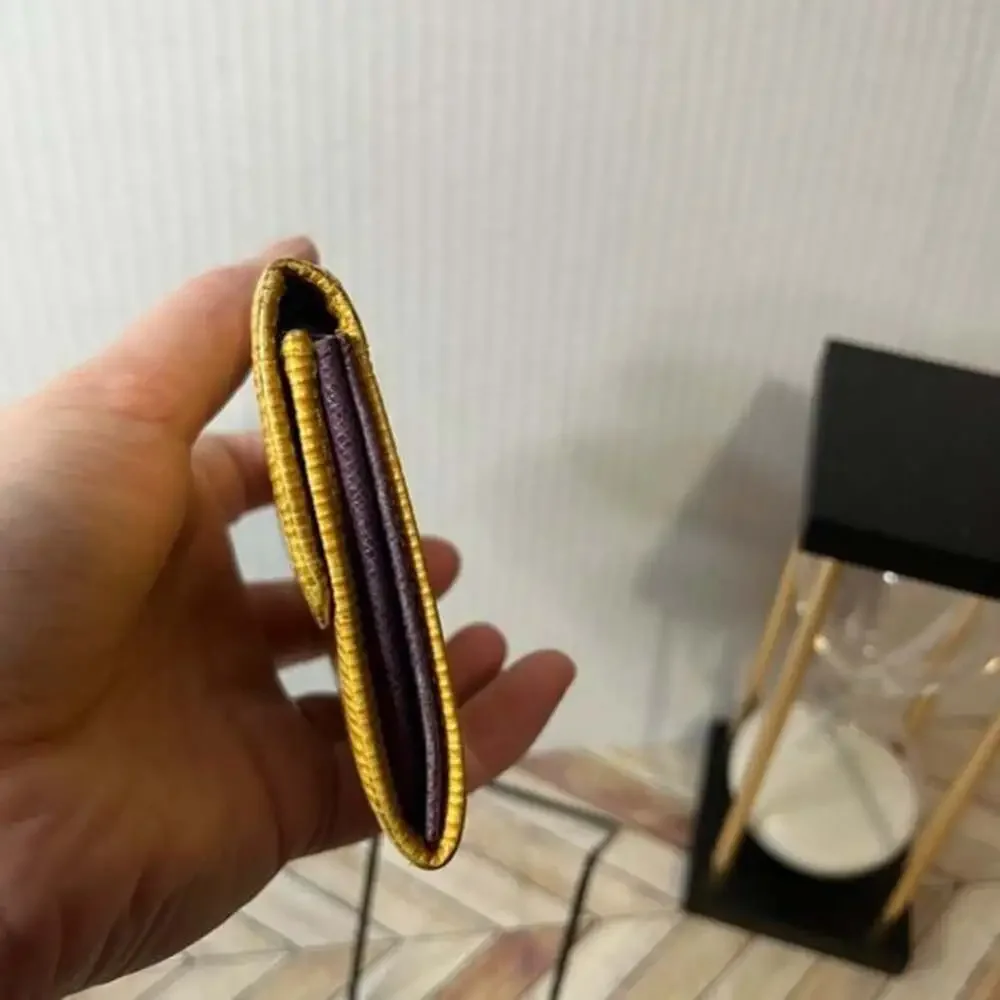 Louis Vuitton Yellow Epi Card/Coin Case